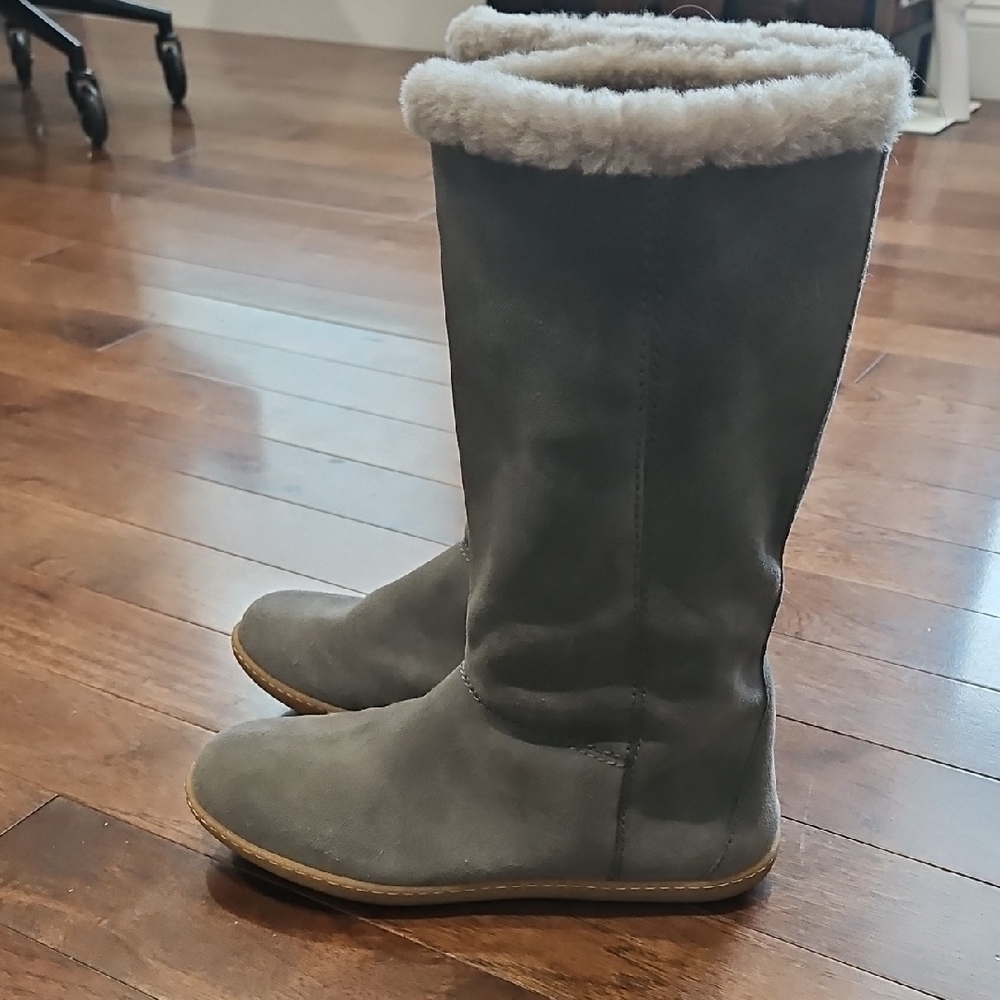 J CREW Gray Shearling-Lined Women's Boots